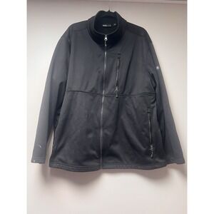 Swiss Tech Soft-shell Black Jacket  With‎ Zipper Size 2XL (Has Paint On It)